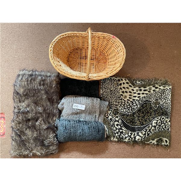 Assortment Of Faux Fur Scarves