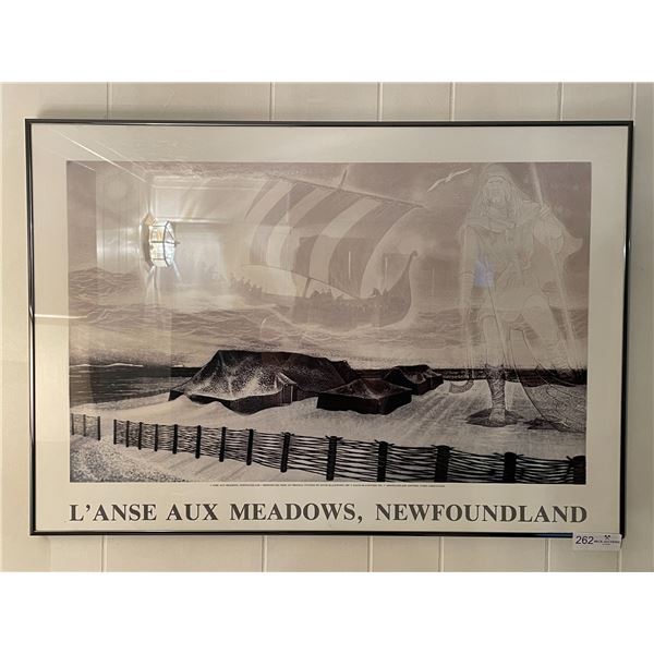 Framed Print Lanse Aux Meadows Newfoundland 1985