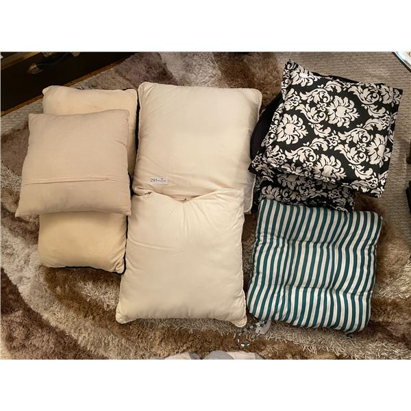 Large Assortment Of Pillows