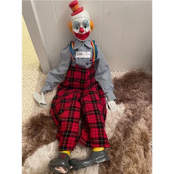 Glass Decorative Clown, Broken Hand