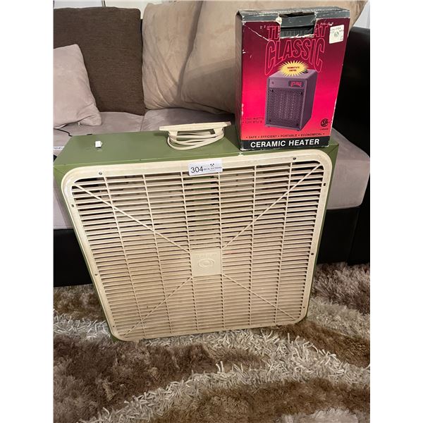 Olf Fashioned Fan, And Ceramic Heater