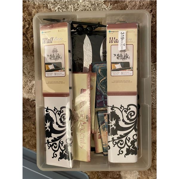 Assortment Of Wall Stencils, And Decor Options