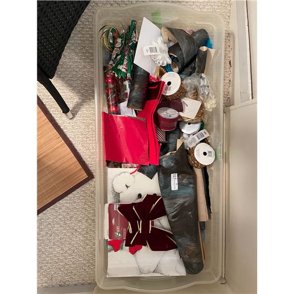 Assorted Giftwrap, Ribbons, And Bows