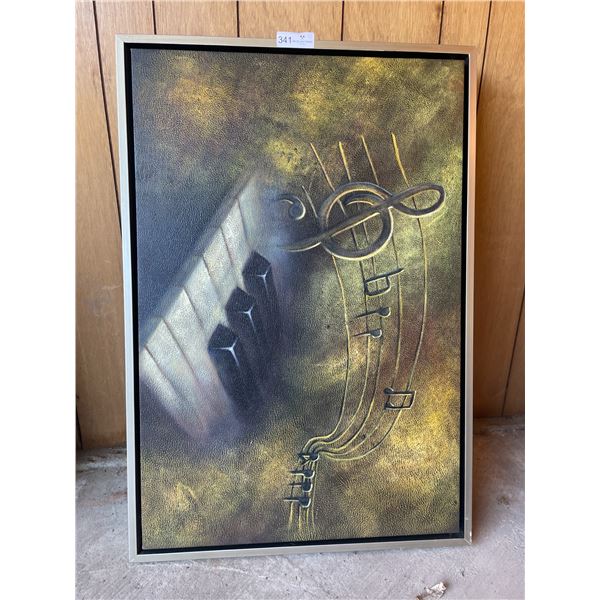 Piano Canvas Print 26Wx38L & Fireplace Cover