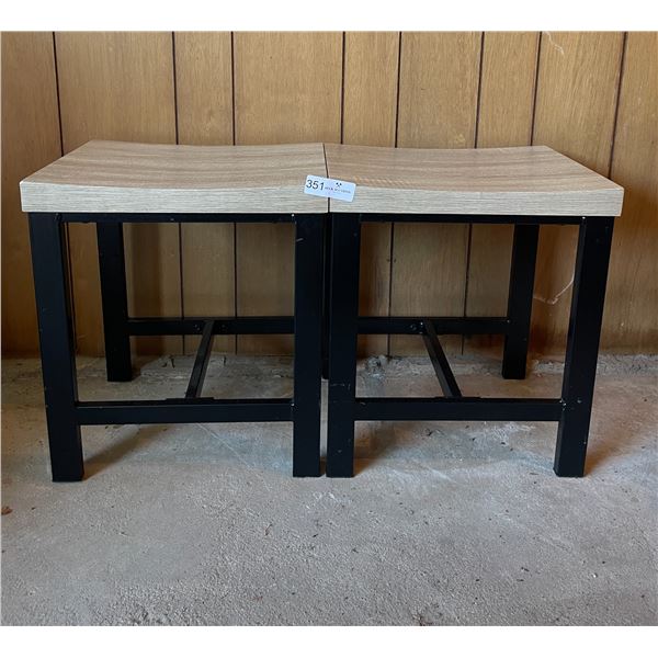 2 Wooden End Tables