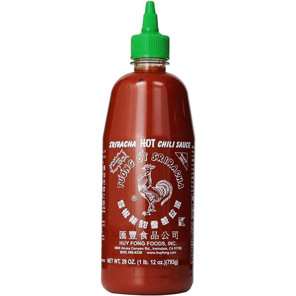 NEW 714ML BOTTLE OF HUY FONG SRIRACHA HOT CHILI