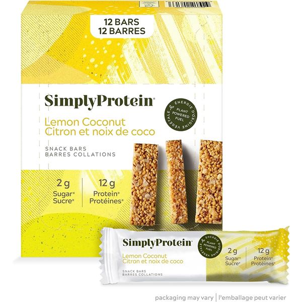 NEW SIMPLY PROTEIN LEMON COCONUT SNACK BARS