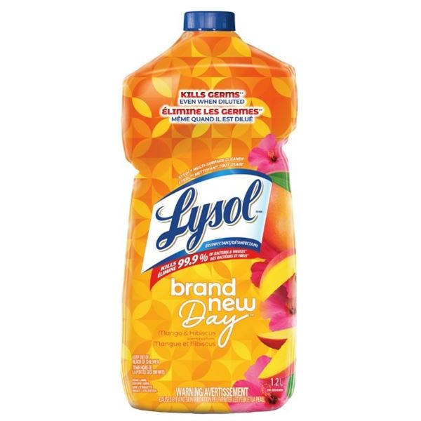 2 NEW BOTTLES OF LYSOL ALL-PURPOSE CLEANER MANGO &