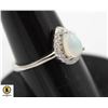 Image 1 : #46-UNHEATED ETHOPIA OPAL & CZ RING SIZE 5.5
