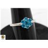 #20-UNHEATED BLUE APPATITE RING SIZE 6.75