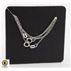 Image 1 : #08-STERLING SILVER 925 NECKLACE 2PCS /18"