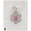 Image 1 : #71-HEATED RUBY & CZ PENDANT