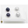 Image 1 : #207-NATURAL AKOYA PEARL EARRINGS 2 PAIR