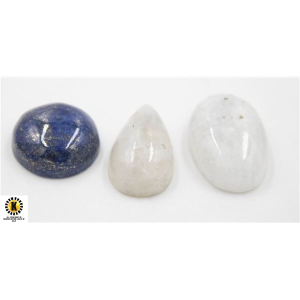 #162-NATURAL MOONSTONE & LAPIZ LAZULI 103.40CT