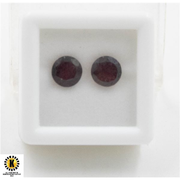 #258- UNHEATED DARK RED GARNET GEMSTONE 2.95CT