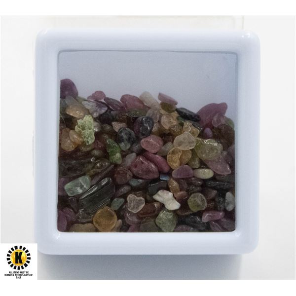 #166-NATURALMULTI-COLOUR TOURMALIE ROUGHT 87.90CT