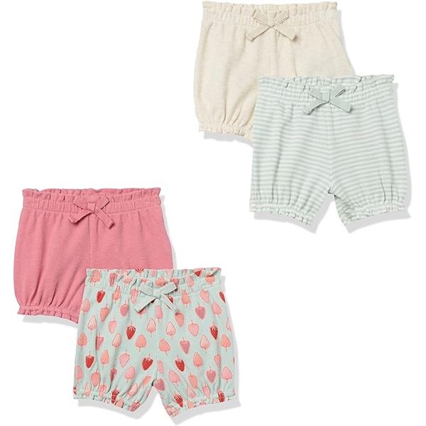 NEW AMAZON ESSENTIALS BABY GIRLS BLOOMER SHORTS