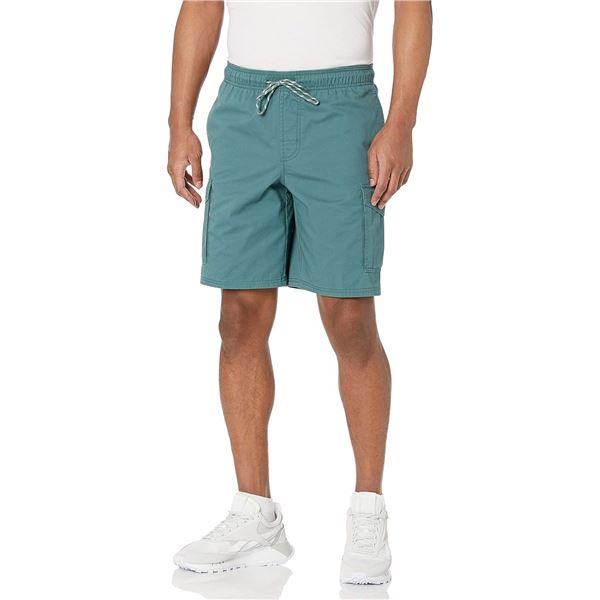 NEW AMAZON ESSENTIALS MENS ELASTIC WAIST CARGO
