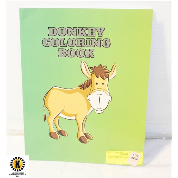 NEW DONKEY COLORING BOOK