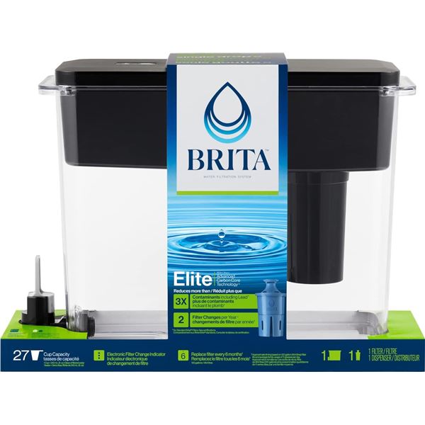 NEW BRITA ELITE LARGE 27 CUP FILTERED WATER