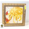 Image 1 : NEW GOLD FRAMED PHOTO FRAME WITH FLORAL INSERT