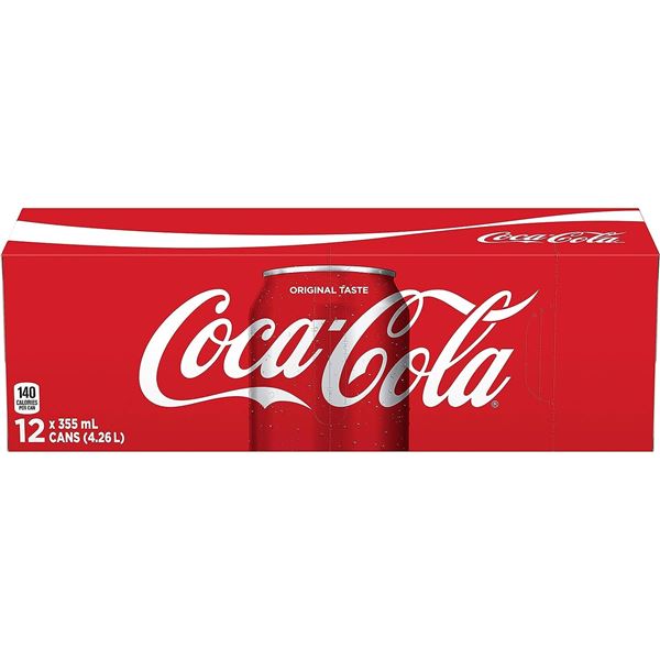 NEW COCA-COLA 12-PACK - FRIDGE BOX - 355ML PER CAN