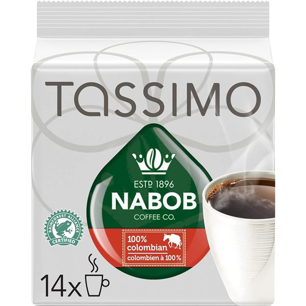 NEW TASSIMO NABOB 100% COLOMBIAN COFFEE SINGLE