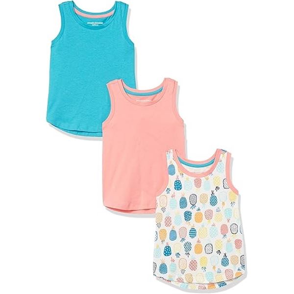 NEW AMAZON ESSENTIALS TODDLER GIRL'S 2T TANK TOPS