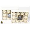 Image 1 : FLAT OF 2 PACKS OF 12 VOTIVE CANDLES