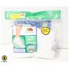 Image 1 : ANKLE SOCKS WHITE 6-12 SIZE 6-PACK FRUIT OF LOOM