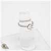 #458-1.0 CARAT CENTER WITH A HALO DESIGN WITH CLEA