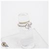 #450-1.25 CARAT CENTER WITH 5 CLEAR LACE ON EITHER