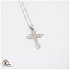 Image 1 : #457-ANGEL STYLE PENDANT WITH CLEAR STONES SET IN