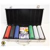 Image 1 : COMPLETE POKER SET IN METAL CARRYING CASE