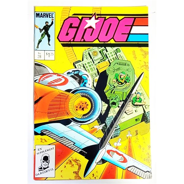 1)  GI JOE FROM MARVEL COMICS, #28, 1984.  FRENCH