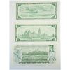 Image 2 : 14)  LOT OF 3 CANADIAN $1.00 BANKNOTES, 1954-1967