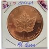 Image 1 : 7)  USA/CANADA  1 OUNCE OF FINE COPPER ROUND.