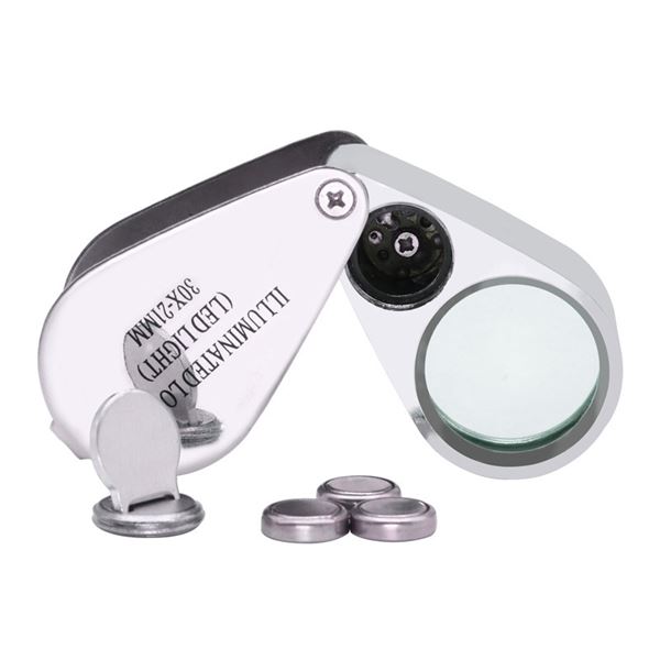 30X21MM HIGH-END LED LIGHTED JEWELRY LOUPE W/BOX