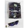 Image 1 : 12 PAIRS OF BLACK WITH ROYAL BLUE SUNGLASSES