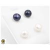 #191-NATURAL AKOYA PEARL EARRINGS 2 PAIR