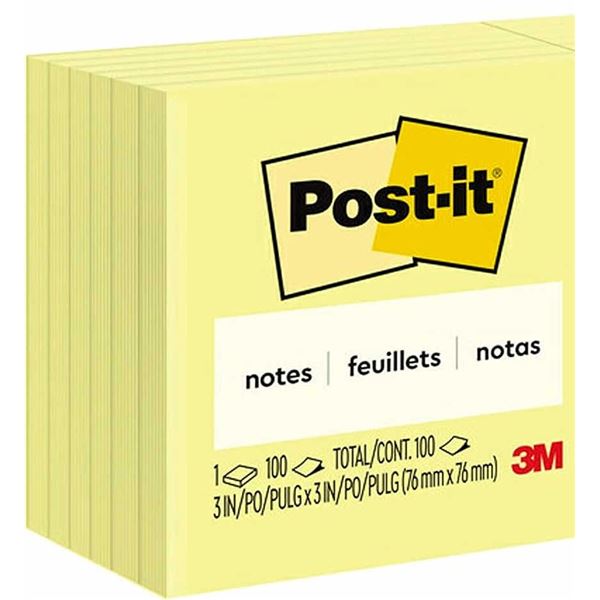 6 NEW PACKS OF POST-IT NOTES - SUPER STICKY NOTES