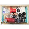 Image 1 : BOX FULL OF NEW PLUMBING PARTS AND ACCESSORIES