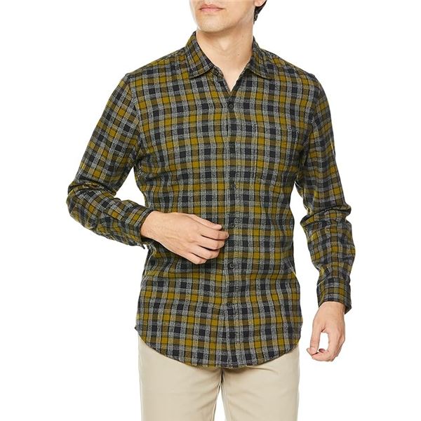 NEW AMAZON ESSENTIALS MENS SLIM FIT LONG SLEEVE