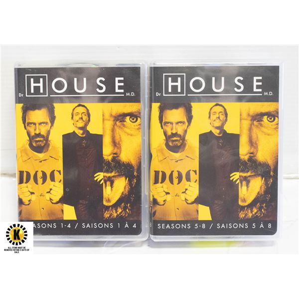 THE COMPLETE SERIES OF HOUSE ON DVD