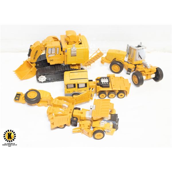 ALLOY TRANSFORMERS CONSTRUCTION TOYS