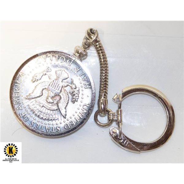 1965 U.S. SILVER HALF DOLLAR KEY CHAIN