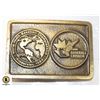 1984 BASEBALL CANADA BRASS BELT BUCKLE