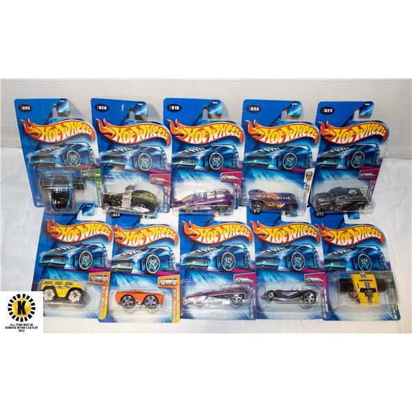 LOT OF 10 2004 FIRST EDITION HOTWHEELS