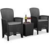 Image 1 : NEW UNBOXED SERENE LIFE 3 PIECE PATIO SET WITH