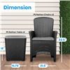 Image 2 : NEW UNBOXED SERENE LIFE 3 PIECE PATIO SET WITH